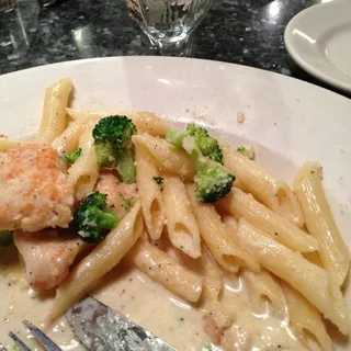 Ziti with Chicken and Broccoli in a Garlic Cream Sauce