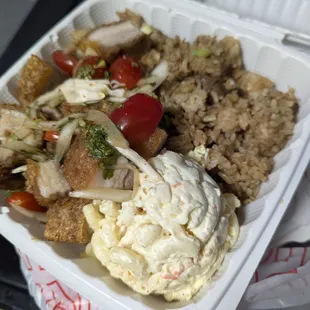 This ain't no lightweight fluffy plate of food, but a working man's meal ! 8.6.24