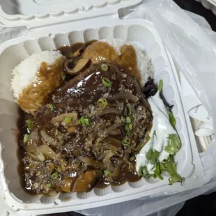 love dark brown gravy for hamburger steak!  8.6.24