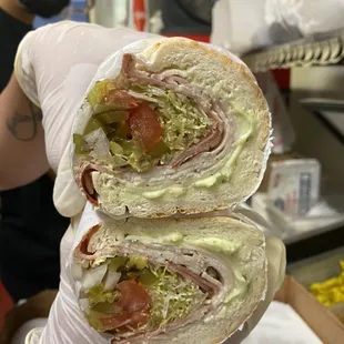 Turkey &amp; Capocollo with pesto mayo.