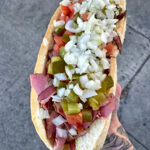 Large pastrami sub