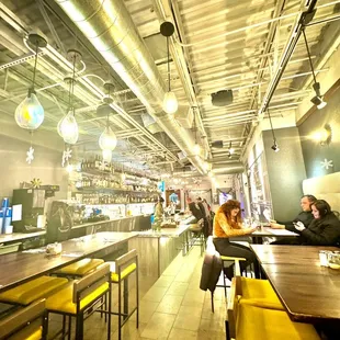 the interior of a restaurant