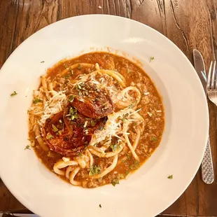 Bolognese (pasta was so fresh and the sauce was on point!)