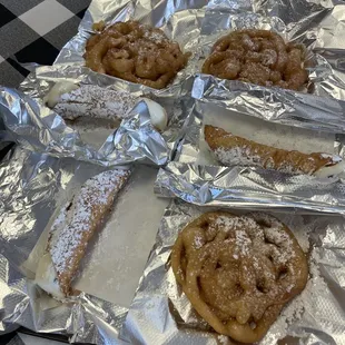 a variety of pastries