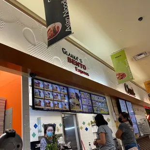 customers at the counter