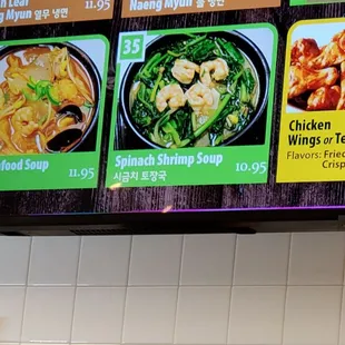 35 spinach shrimp soup