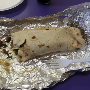 Carnitas Burrito w/ Queso and Cilantro