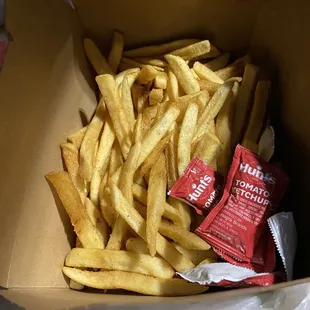 Is that a beam from heaven shining on these tasty French Fries?