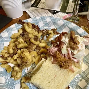 Wine club party with OB meats... pork sliders and macaroni and cheese