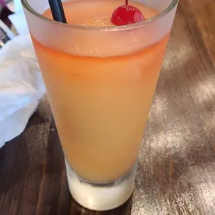 Frozen peach bellini