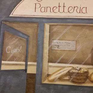 the entrance to the restaurant