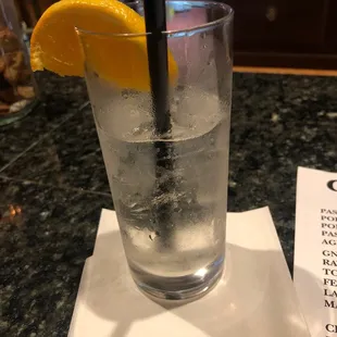 Grapefruit rose seltzer