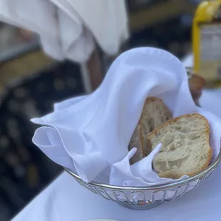 Complimentary bread and olive oil