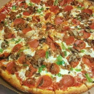 a pizza in a box