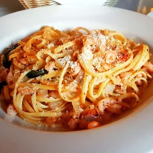 Linguine Gamberi. Sooooooo good! I will definitely be coming back to try more of their authentic dishes.