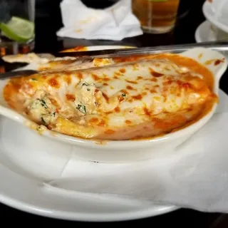 Chicken Florentine Manicotti