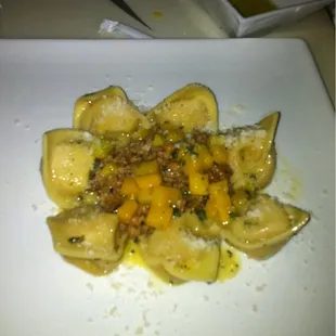 Tortellini stuffed with butternut squash