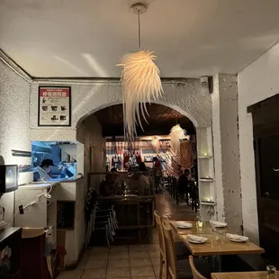 the interior of a restaurant