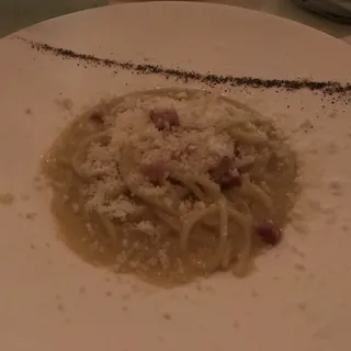 Spaghetti alla Gricia con Tartufo