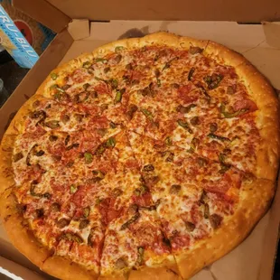 3 topping pizza 20&quot; size.