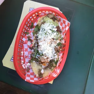 a plate of food on a table