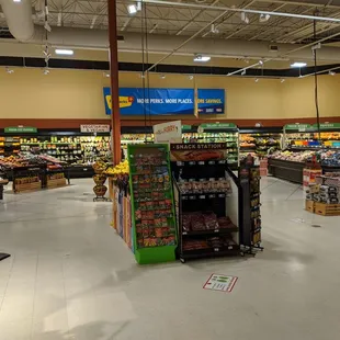 the inside of a grocery store