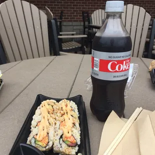 The California Roll with brown rice and quinoa is my favorite.