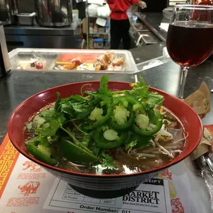 Pho &amp; wine at the Supermarket - what a great country!!!