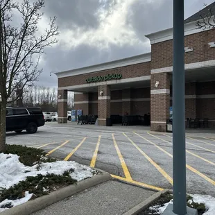 outside