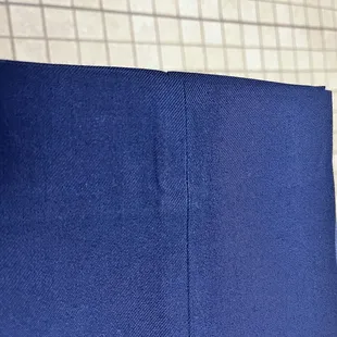 Indent/imperfection on dress slacks for trop uniform