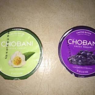 I love the limited batch chobani yogurts.