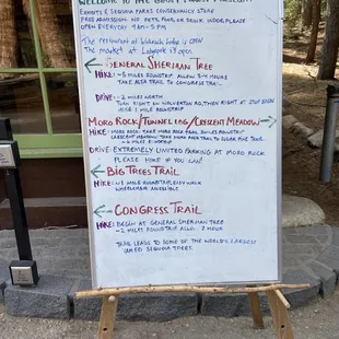 Shuttle stops with trail/hiking info.
