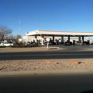 a gas station