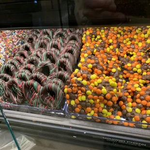 a display of candy