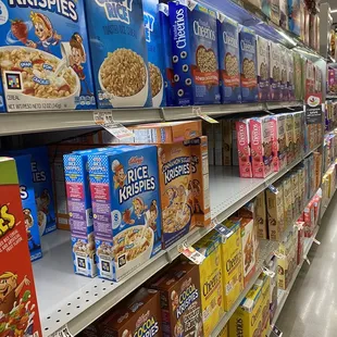 Fancy shelves are lit up