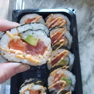 Close up of delicious Outer Banks Roll