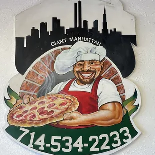 Sign and phone number.