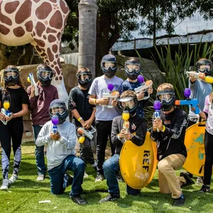 Gellyattack™ Parties are great for young players and families who aren't quite ready for regular play!