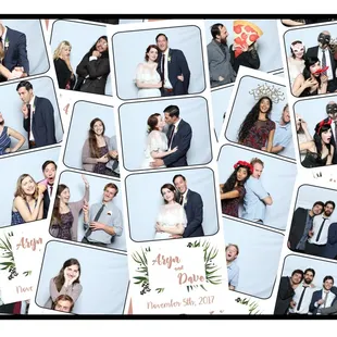 Your day is special to us too! We fully customize each photo strip to fit the big days theme