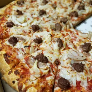 Large double onion and Hamburg