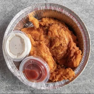 Three Chicken Tenders W/ French Fries $8.99