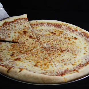 a large cheese pizza