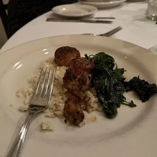 Brown butter scallops