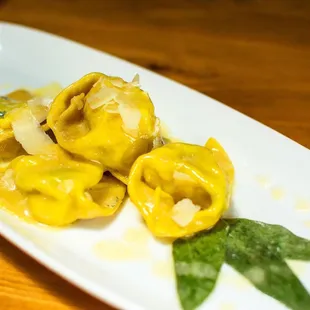 Homemade Spinach&amp;Ricotta tortelloni in butter&amp;sage .