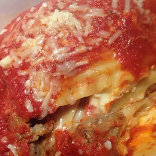 Aunt Mary's Lasagna.