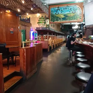 the interior of the restaurant