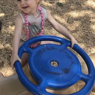My toddler loves spinning wheels!