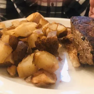 Open Face Bourbon Street Sirloin Sandwich