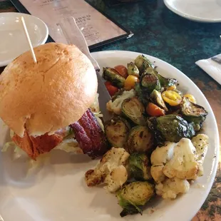 a plate of food on a table
