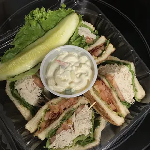 Turkey club, also delicious!!